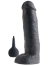 King Cock - 11 inch Squirting Cock with Balls Black 