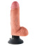 King Cock - 7 inch Vibrating Cock with Balls Natur 