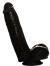 Penis Dildo Push Black 6.3 inch with Suction Cup 