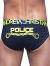 Police Brief with Almost Naked - Navy 