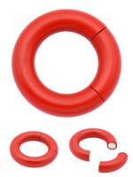 Magnetic Ball Stretcher Cockring - Rot 