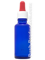 Mixflasche Blau mit roter Spitze 